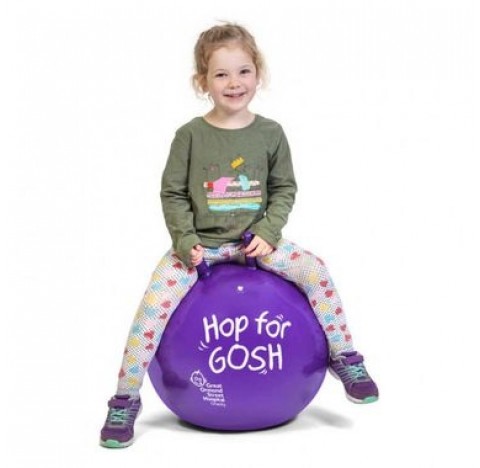 Ballon sauteur avec pompe à air : 50 cm de diamètre pour enfants de 7 à 9  ans, ballon de houblon, transat kangourou, Hoppity Hop, balle sautante