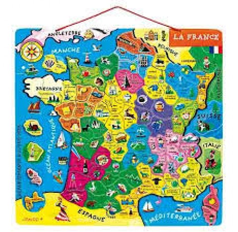 Puzzles Carte de France ⇒ Magnétiques, Bois ou Classiques